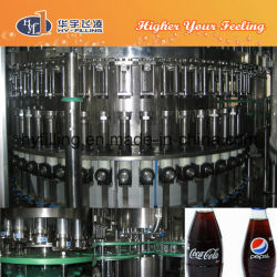Maquinaria de llenado de bebidas carbonatadas de botellas de vidrio