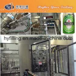 Línea de producción completa de llenado de cerveza de latas de aluminio