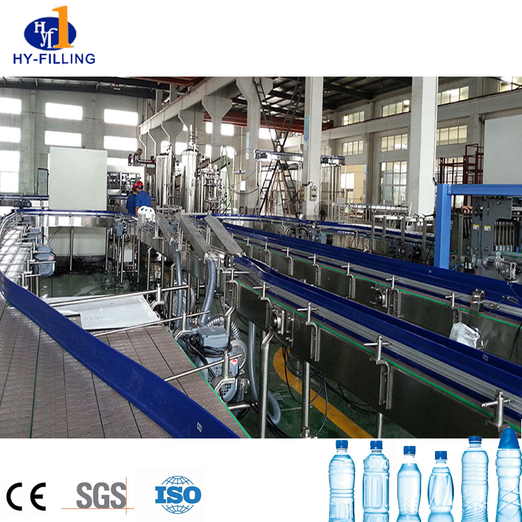 Máquina de llenado y sellado de agua embotellada completa de alta calidad / líneas de producción de agua automáticas