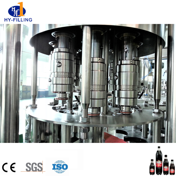 Cadena de producción embotellada de CSD de alta estabilidad / planta embotelladora de bebidas carbonatadas