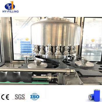 Cadena de producción de latas de aluminio / línea de llenado de latas de cerveza máquina para 250ml 330ml
