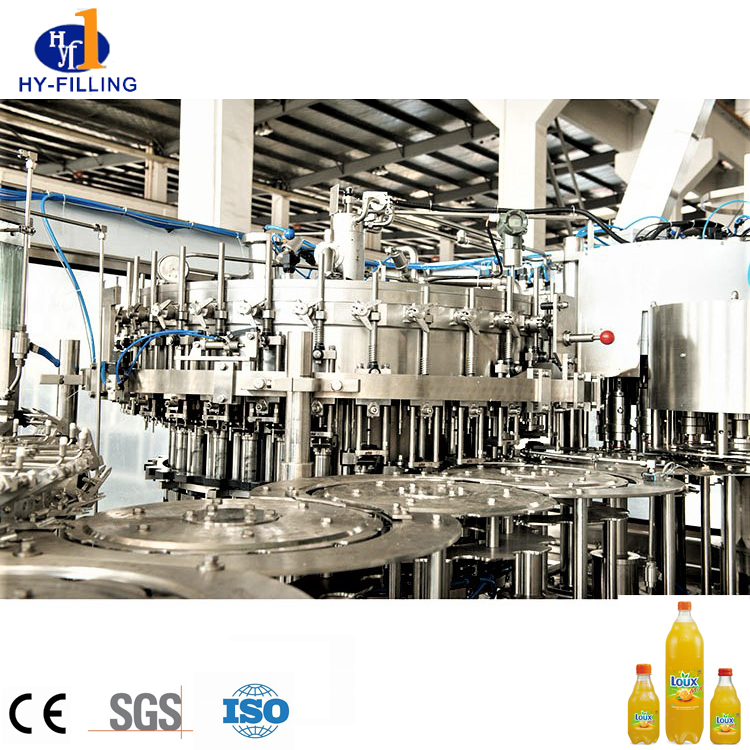 Máquina de llenado automática de bebidas carbonatadas Planta de llenado de CSD Planta de refrescos
