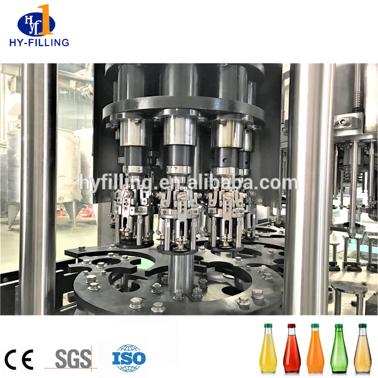 Máquina de llenado de alta velocidad para jugo de botella de vidrio en China