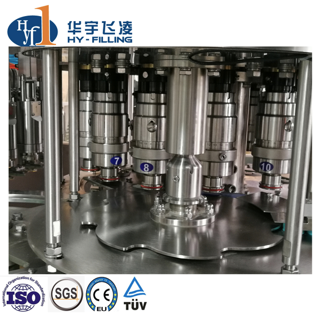 Fabricación de máquinas de llenado de agua con gas carbonatado 